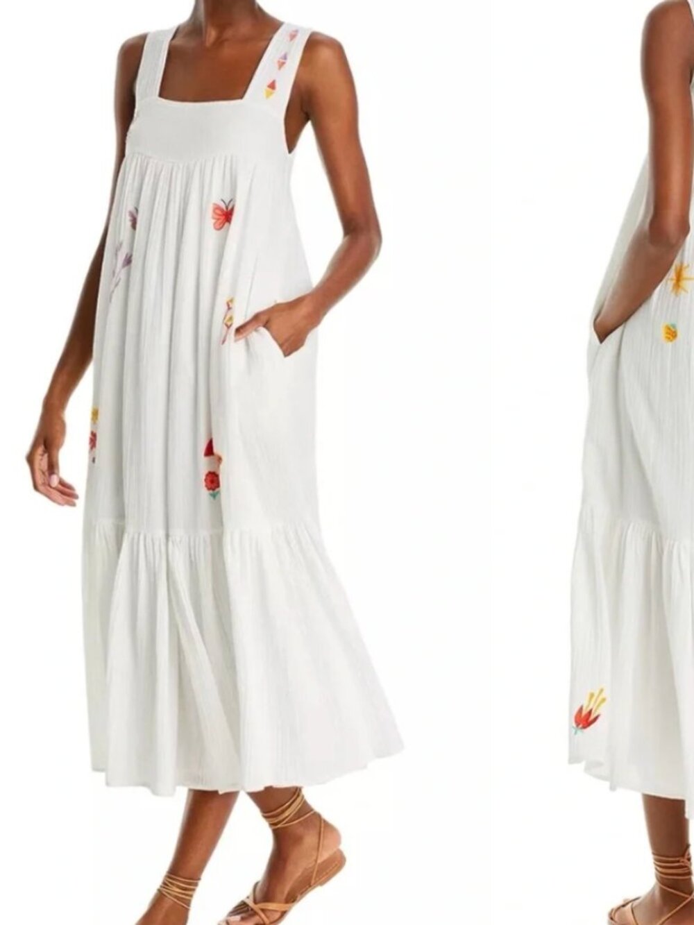 MOTHER The Love Story Summer Dreams Dress in White, Size L, NWT
